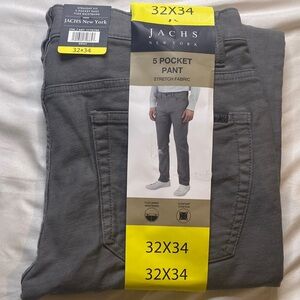 Jachs New York Men's Slim Straight Gray Jeans